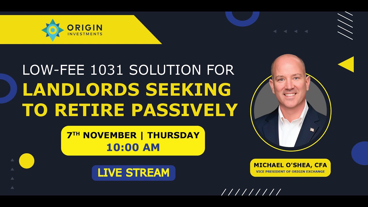 Low-Fee 1031 Solution for Landlords Seeking to Retire Passively