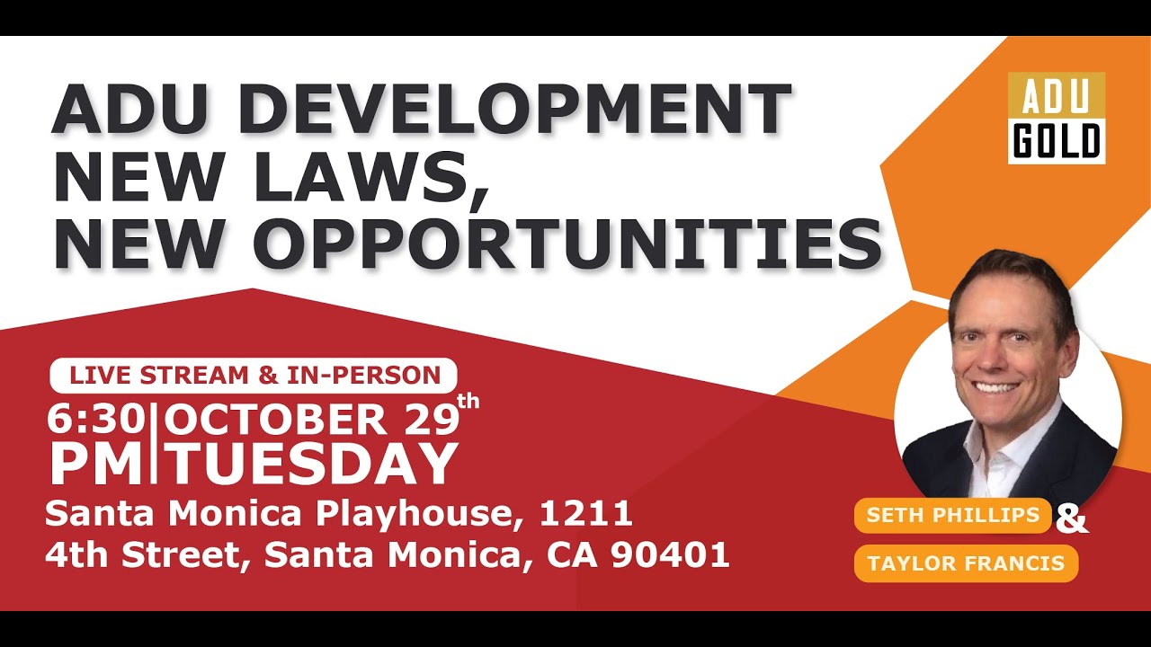 ADU Development New Laws, New Opportunities