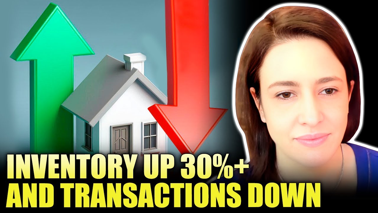 Housing Market: Inventory Up 30%+ and Transactions DOWN