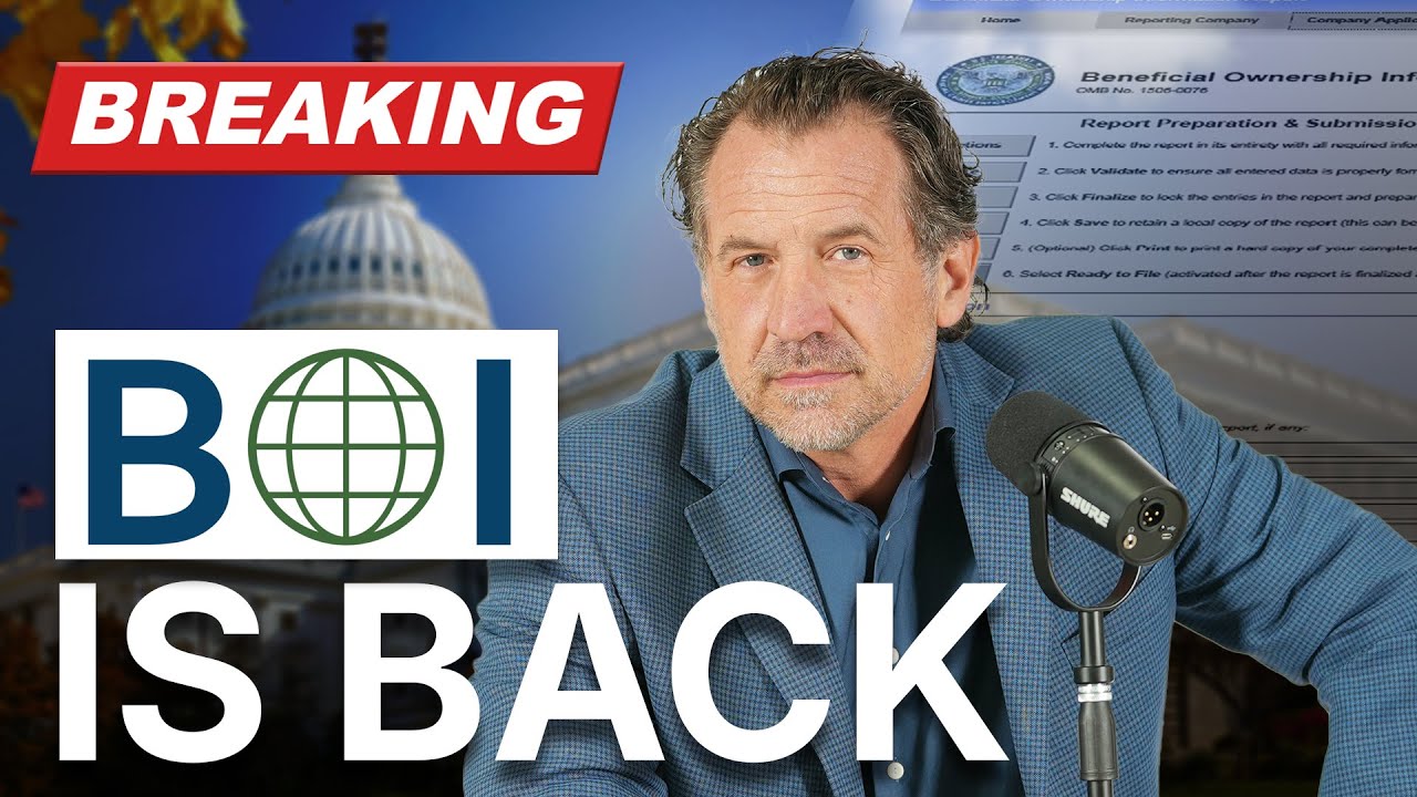 The BOI is Back! Business Owners MUST File or Face $500/Day Penalty
