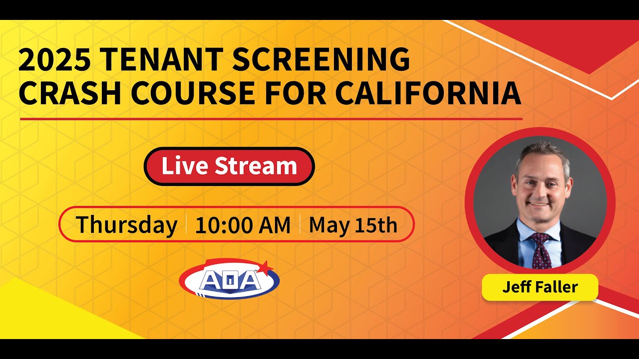 2025 Tenant Screening Crash Course for California