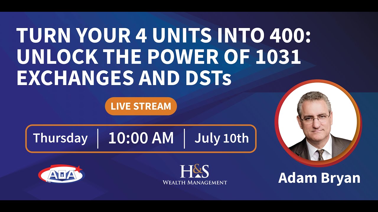 Turn Your 4 Units into 400: Unlock the Power of 1031 Exchanges and DSTs