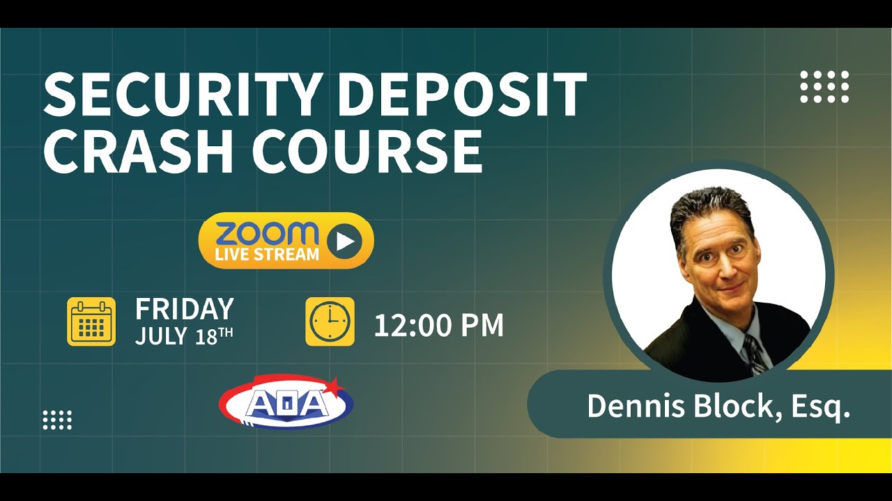 Security Deposit Crash Course