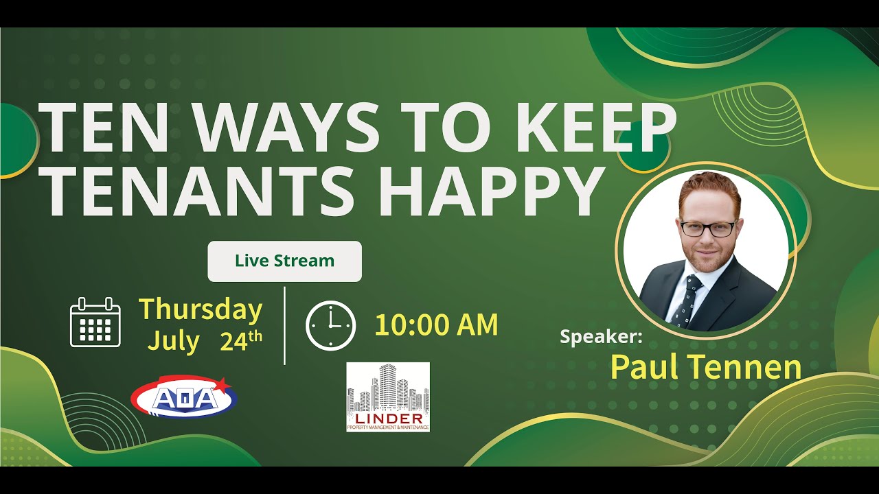 Ten Ways to Keep Tenants Happy