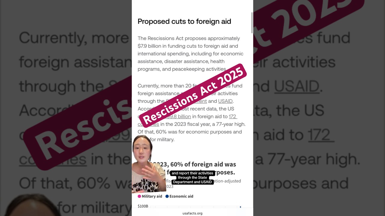 Rescissions Act of 2025 explained. #rescissionsact #fyp #explained #shorts #executiveorder