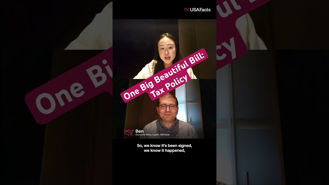 The One Big Beautiful Bill: Tax Policy #obbb #taxpolicy #shorts #usafacts