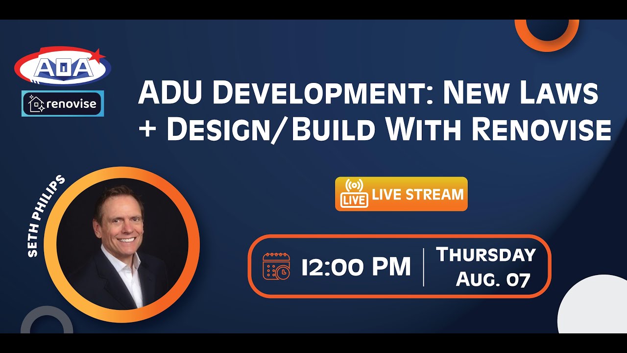 ADU Development: New Laws + Design/Build with Renovise