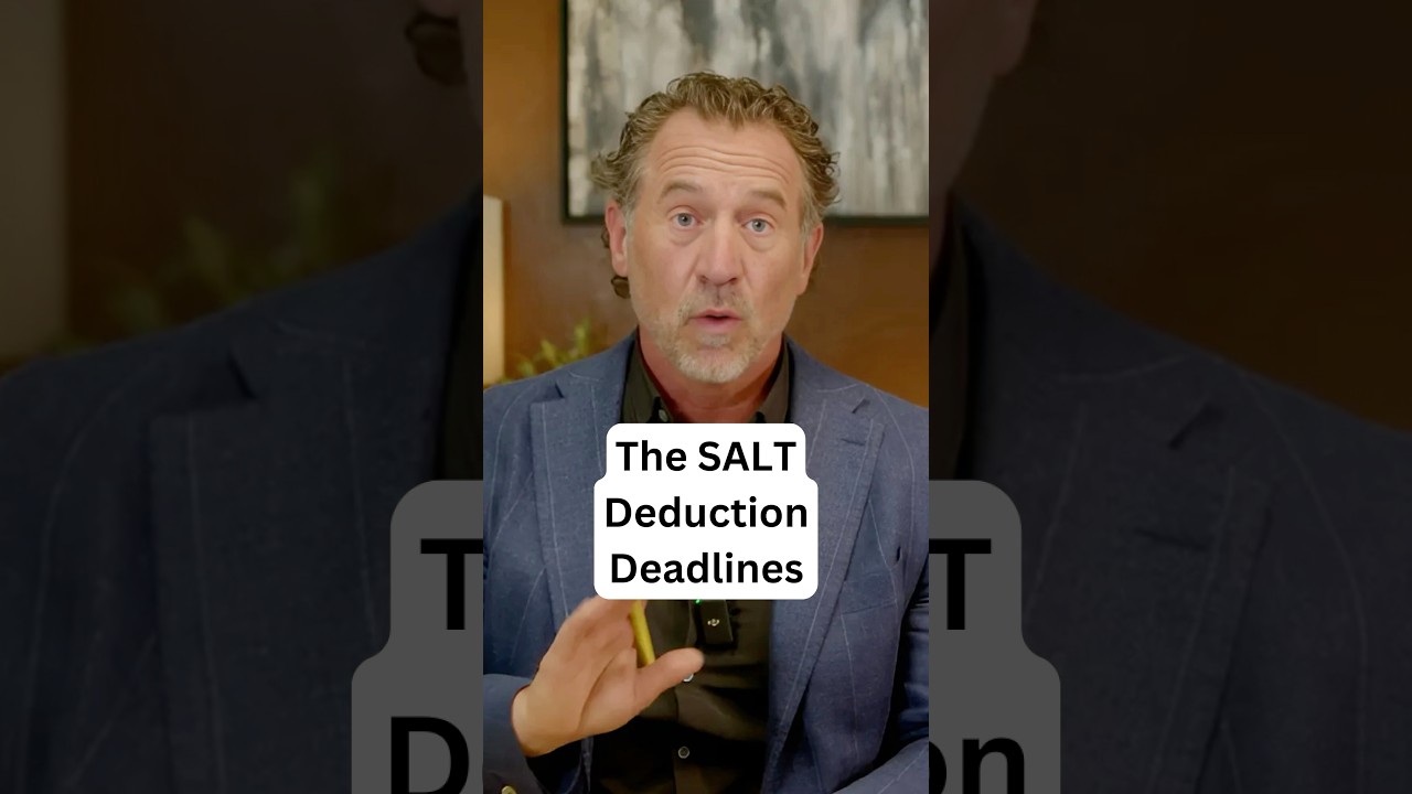 Deadlines for the SALT Deduction Workaround