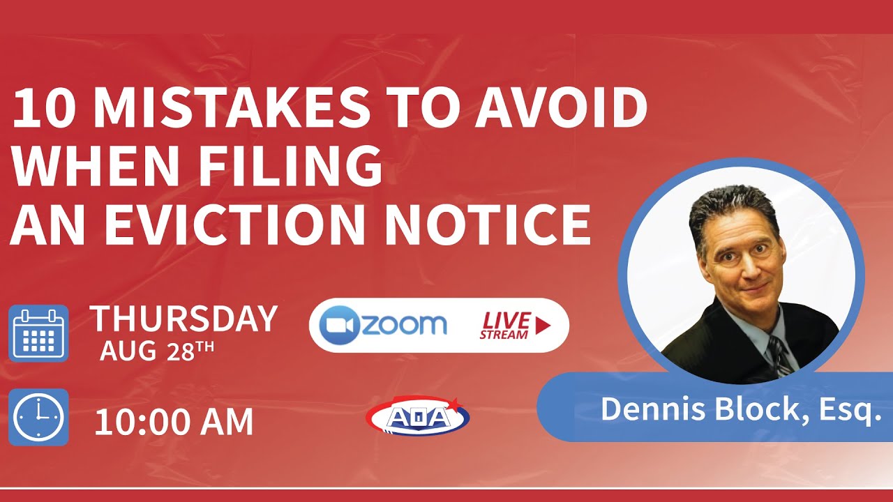 10 Mistakes to Avoid When Filing an Eviction Notice