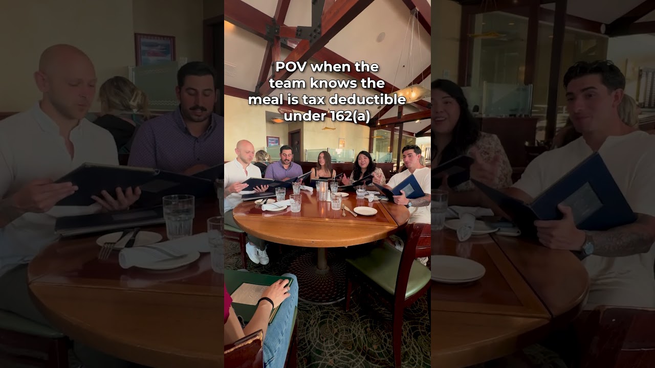 When The Team Knows The Meal Is Tax Deductible