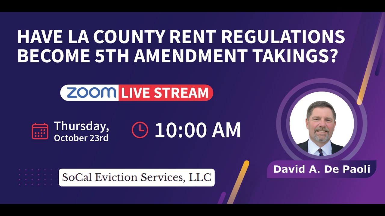 Is Rent Control a Takings Under the 5th Amendment?