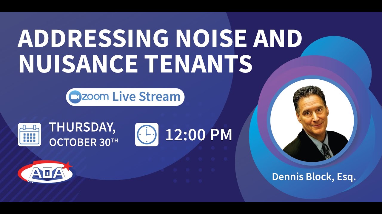 Addressing Noise and Nuisance Tenants